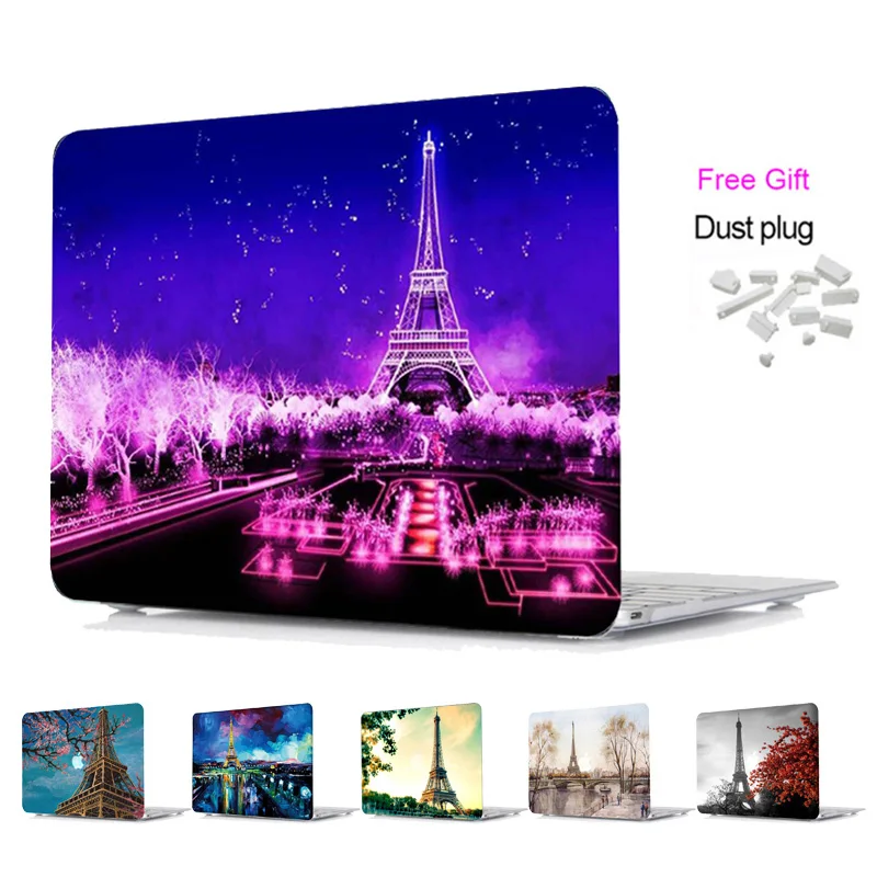 Vmonv Эйфелева башня печати чехол для ноутбука MacBook Air Pro retina 11 12 13 15 дюймов крышка