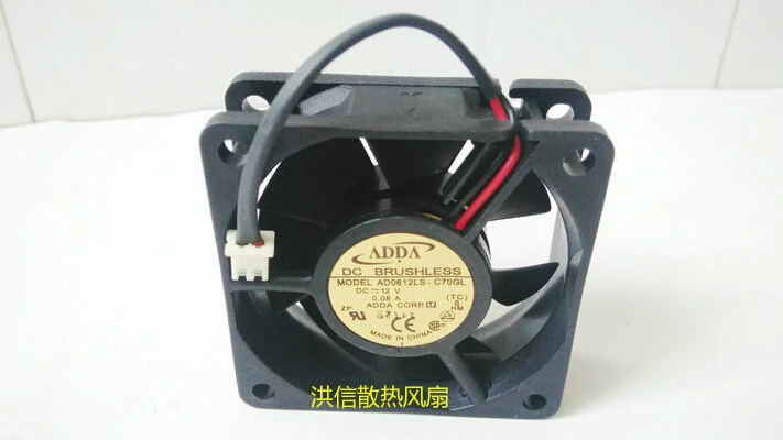 ADDA 6020 AD0612LS-C70GL DC12V 0.08A 6CM60*60*20MM 2 Wire Fan | Компьютеры и офис