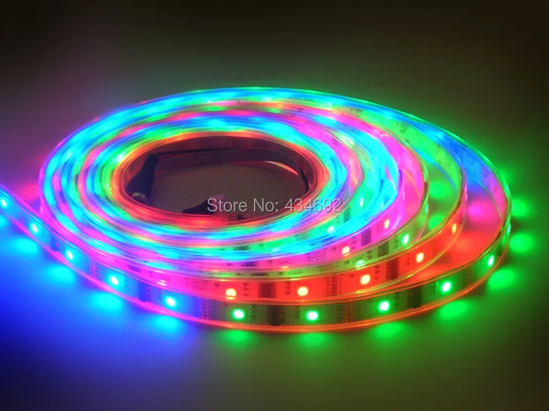 5 м 5050 1606IC 160 светодиодов Dream Color RGB светодиодная лента + 1606 DMX контроллер блок