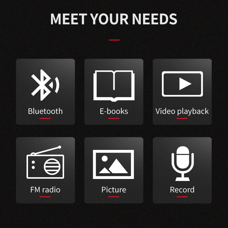 Mp3-плеер RUIZU D16 с Usb 8 ГБ 16 2 4 дюйма цветной экран HD Высококачественная