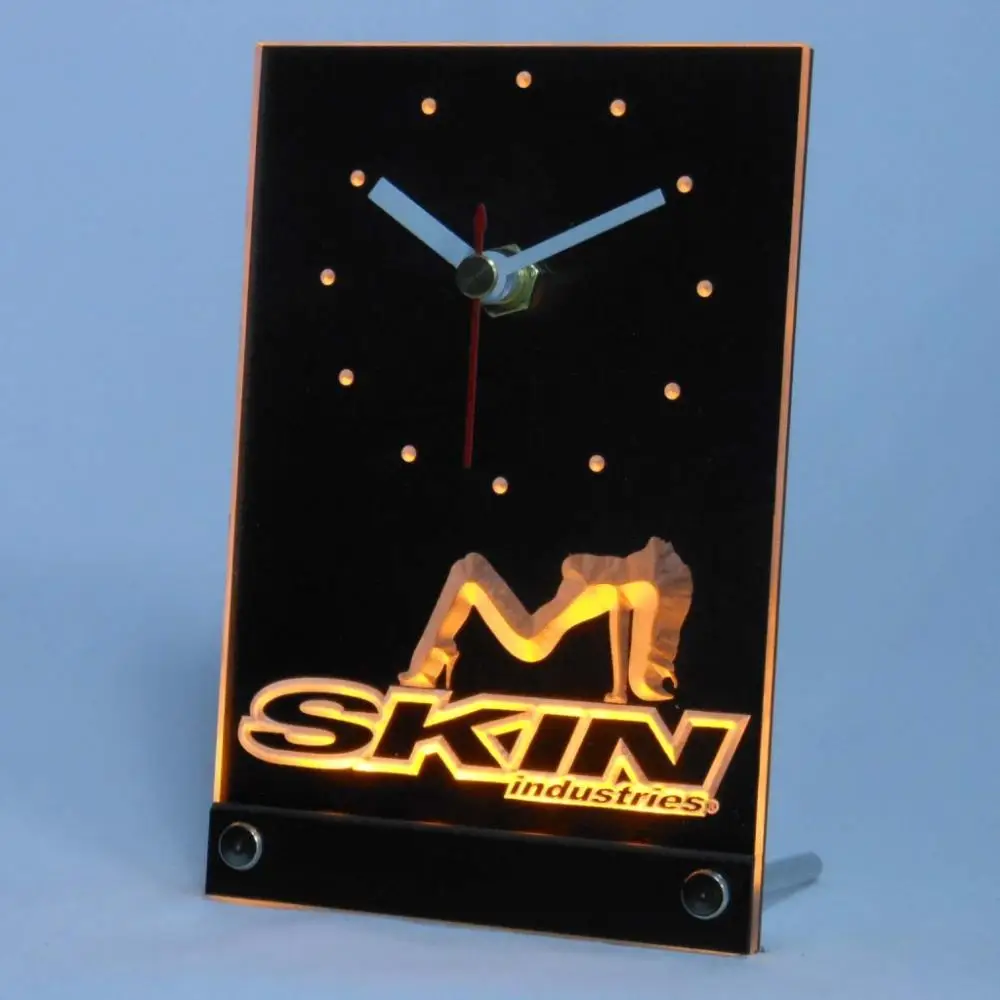 Настольные 3D светодиодные часы tnc0208 Skin Industries | Дом и сад