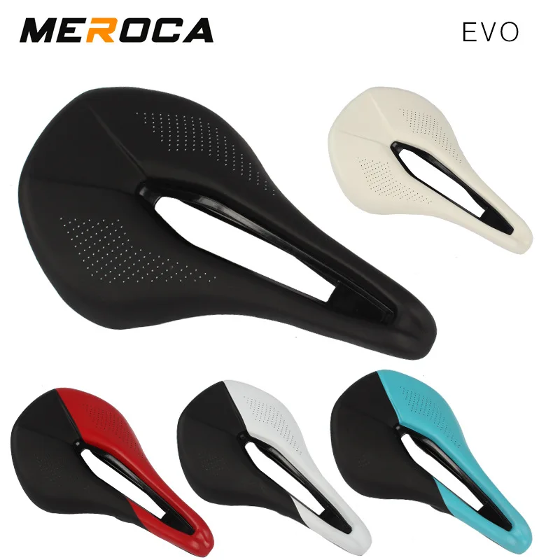Велосипедное седло MEROCA для горных и дорожных велосипедов мягкое полое переднее