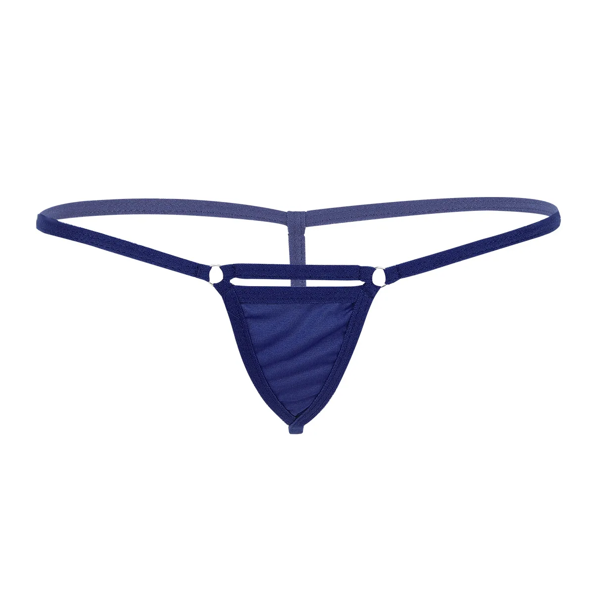 Navy Blue Женское сексуальное хлопковое Бикини стринги мини микро бразильские плавки трусы от купальника Sunbath низкая посадка трусики Танга трусы - Цвет: Navy Blue