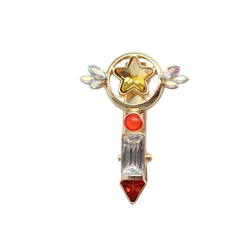 Заколка для волос CARDCAPTOR SAKURA Star clow Key CLEAR CARD DREAM KEY заколка аксессуары ювелирные