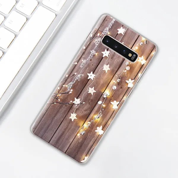 002 Пейзаж Зима светильник снег чехол для телефона для samsung Galaxy S10e S10 плюс S7 S8 S9 Plus Note 8 9 M10 M20 M30 жесткий чехол Coque - Цвет: 002