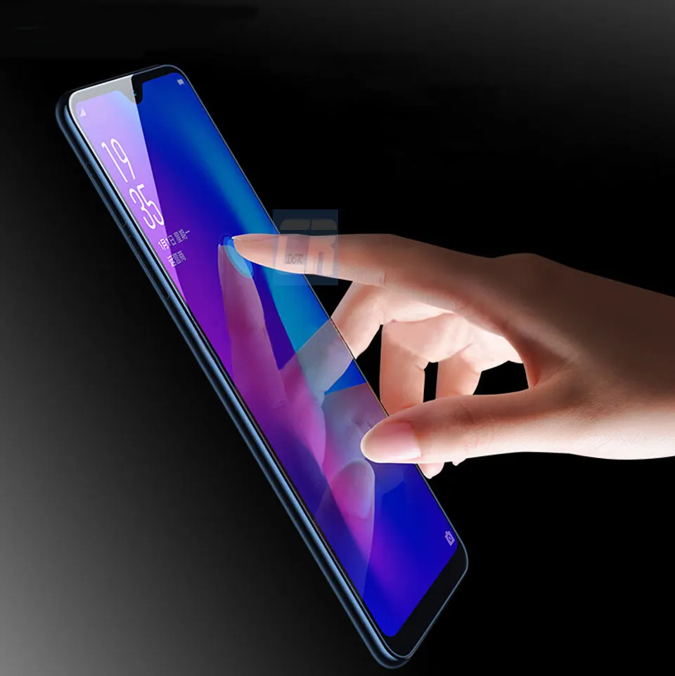 2.5D анти фиолетовый полное покрытие защитное закаленное стекло для OPPO R17 R15 R15X Защитная пленка для экрана телефона для OPPO F7 A1 A5 A3