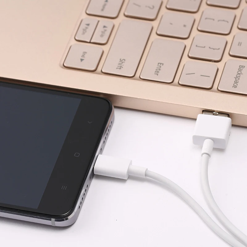 Оригинальный кабель Micro usb Xiaomi Redmi 4x 1 А или 2 быстрый белый зарядный 100 см для 4X5 5a 5