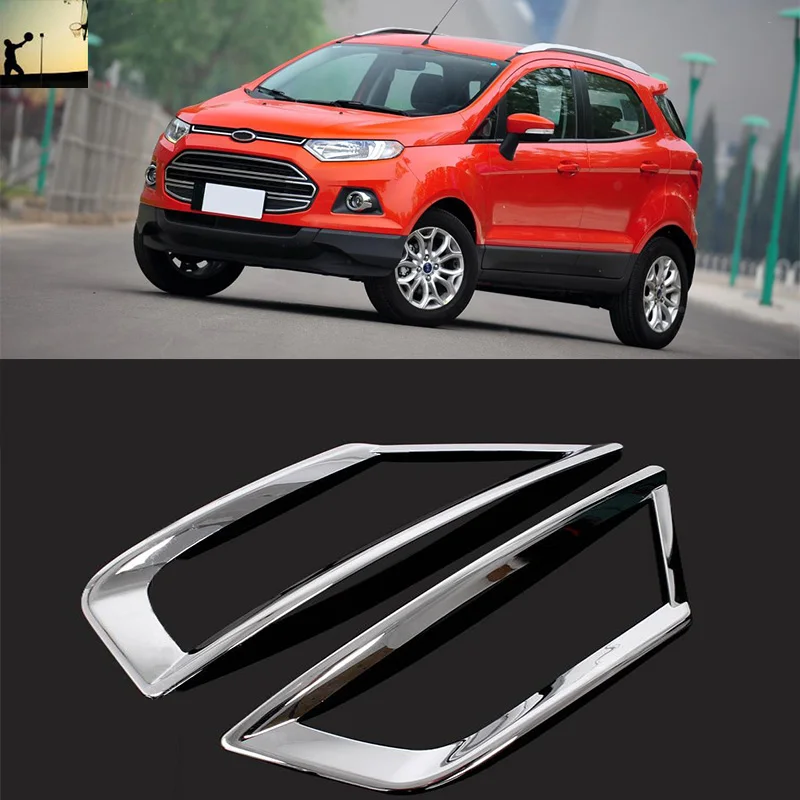 Автомобильный Стайлинг ABS Хром задние противотуманные фары Накладка для ford Ecosport