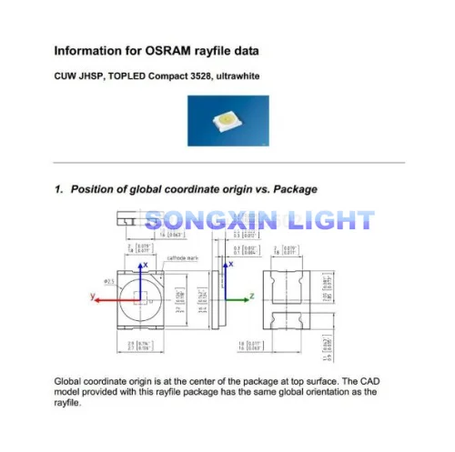 500 шт. osram Замена lg jufei сеульская Заводская самая большая скидка светодиодный
