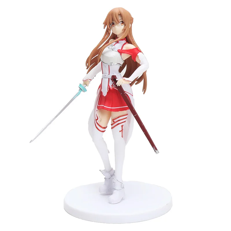 

Аниме SQ Sword art online Asuna (белый цвет версия) Коллекционная фигурка, модель игрушки 18 см