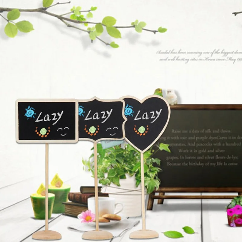 5 шт. деревянная мини-доска с подставкой | Дом и сад