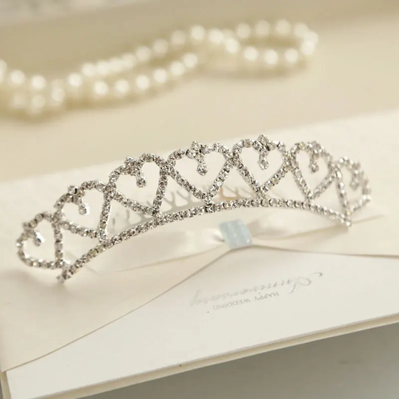 Тиары короны с блестящими стразами ювелирные украшения для свадьбы выпускного