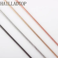 5pcslot silver rose gold chain fashion alloy snake chain necklace women snake chain fit floating locket chain jewelry wholesale