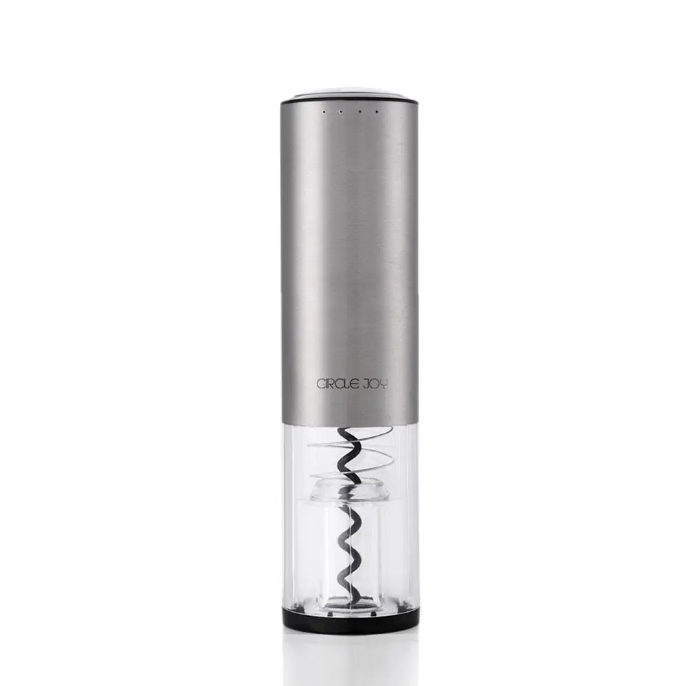 Серебристый new XIAOMI Mijia Circle Joy CJ- EKPQ02 USB Charging Automatic Electric Bottle Opener Wine Opener Kitchen Opening Tool - Цвет: Серебристый