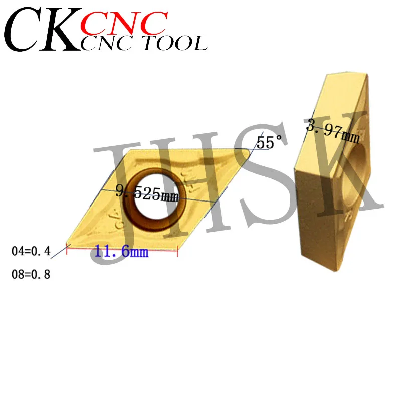 10 шт DCMT11T304 HM YBC251 DCMT11T308 высококачественный токарный станок с ЧПУ карбидная