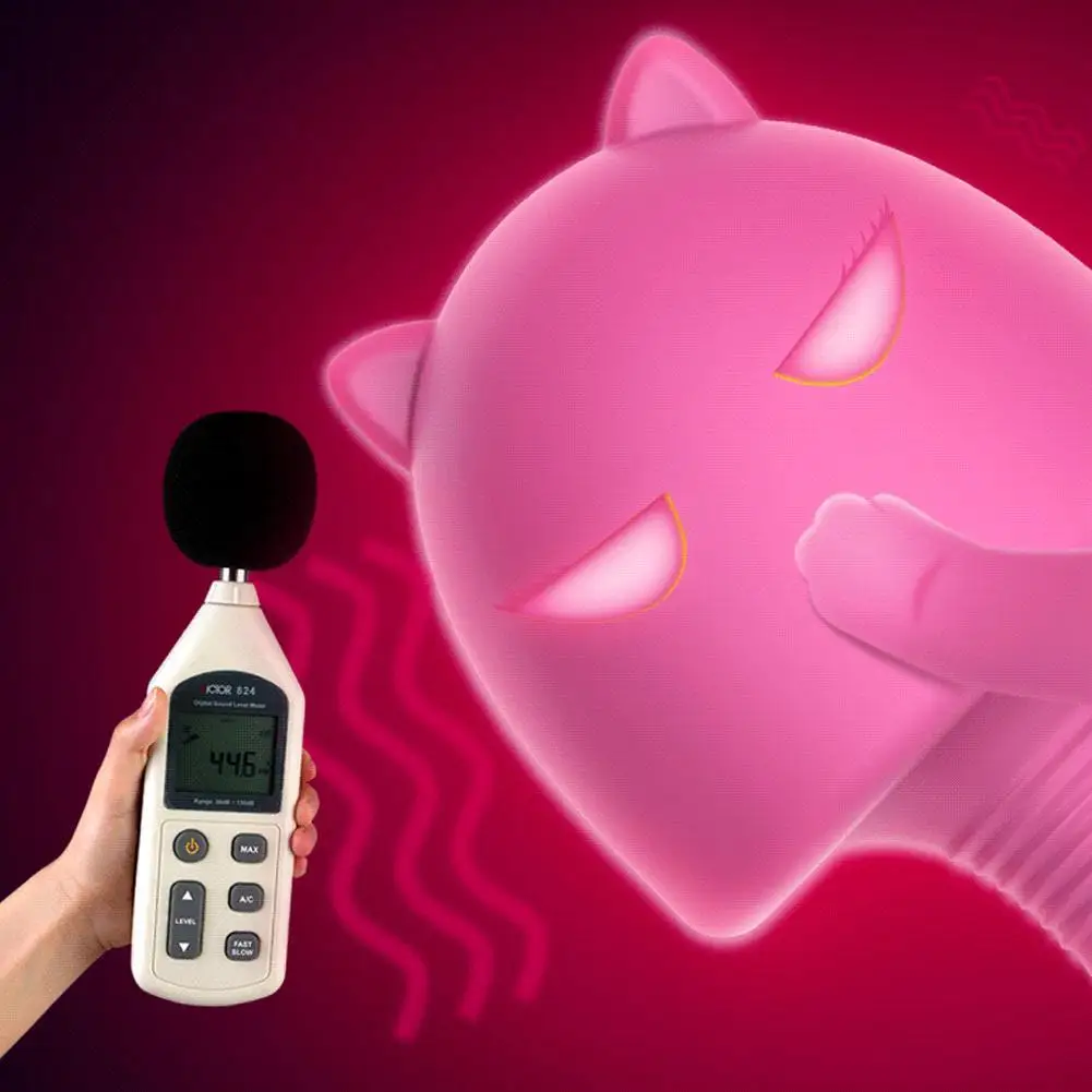 Leten двойной головкой G Spot Дилдо Вибратор для женщин кошка в форме языка волшебная