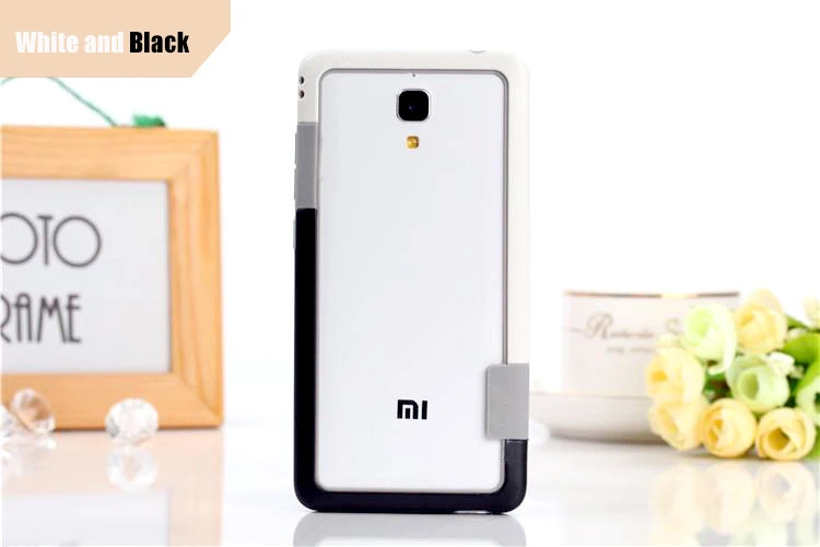 Kolpler TPU case bumper for xiaomi mi4 Anti-Knock frame two-color border Soft Protection Silicone cover | Мобильные телефоны и