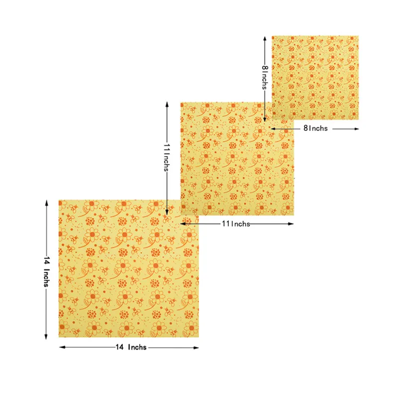 3 шт. шестигранная ткань для сохранения органического пчелиного
