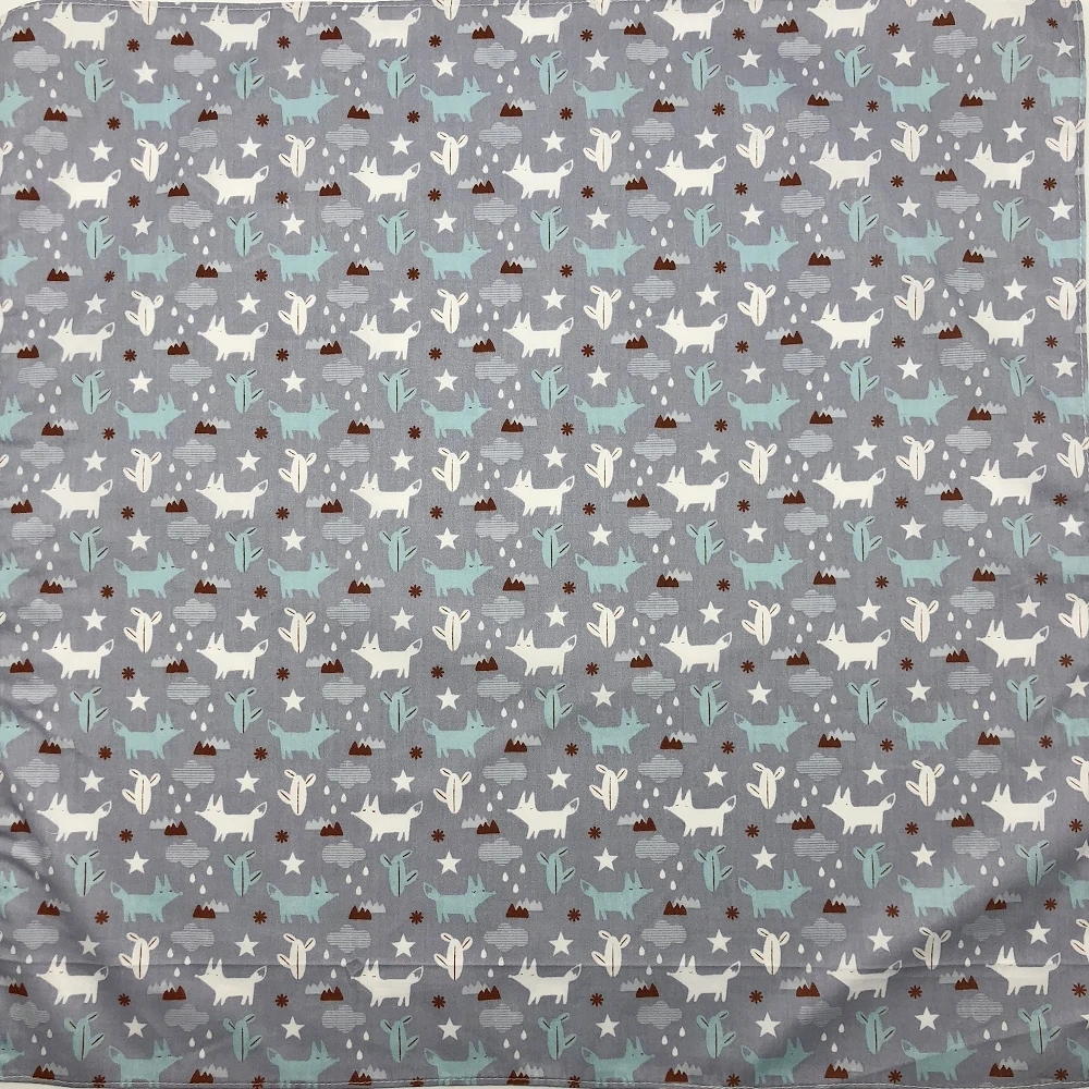 Прекрасный Фокс банданы повязки Furoshiki Шарф Платки столовых так много использует/ хлопок Размеры 48 см(+- 1 см