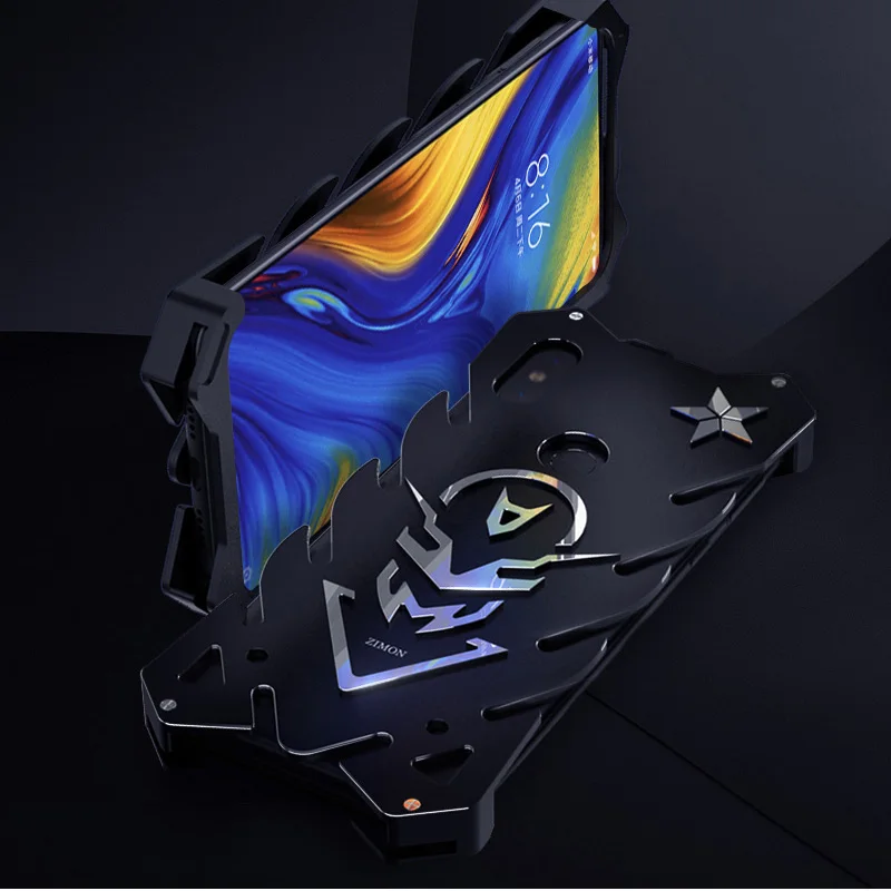 6 39 ''ZIMON Роскошный Алюминиевый металлический корпус чехол Fundas для Xiaomi Mi Mix 3 Mix3