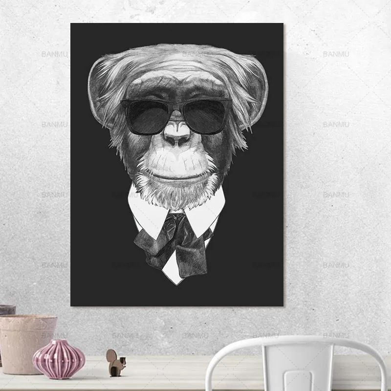 

Picture cartoon art wall Canvas Painting home decor Wall poster decoration for living room prints animal painting art no frame
