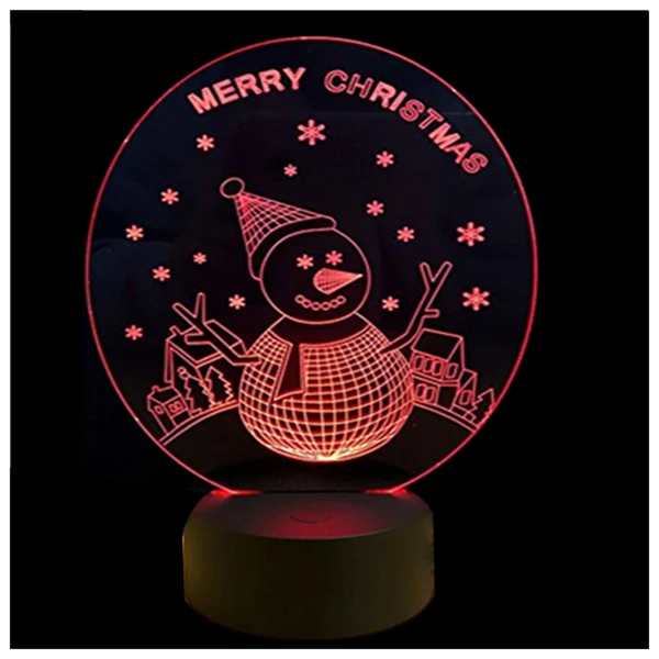 3D Иллюзия удаленного Управление светодиодный стол ночь свет лампы 7 цветов Touch