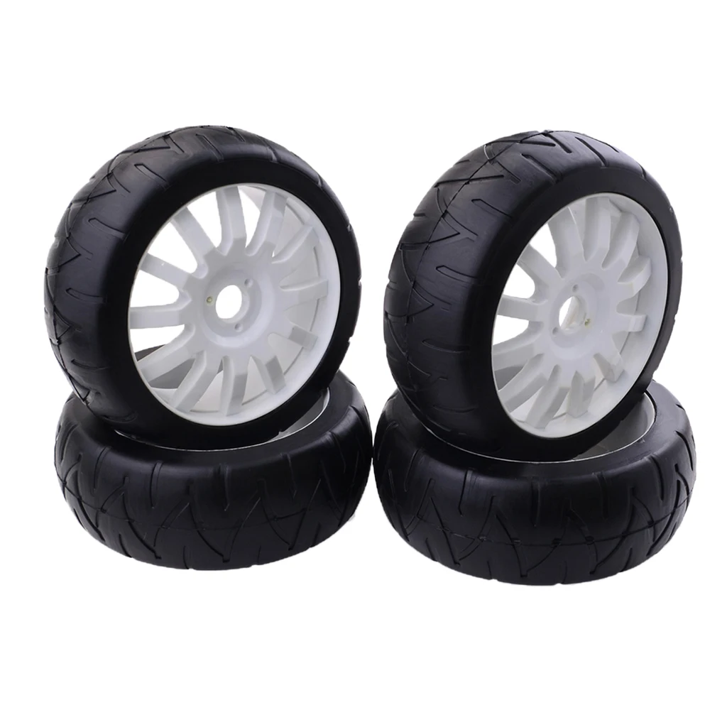 MagiDeal 1:8 4WD RC электрический Дрифт автомобиль модель колеса шины 17 мм шестигранный обод для хобби класс автомобиль игрушка аксессуар DIY 4x