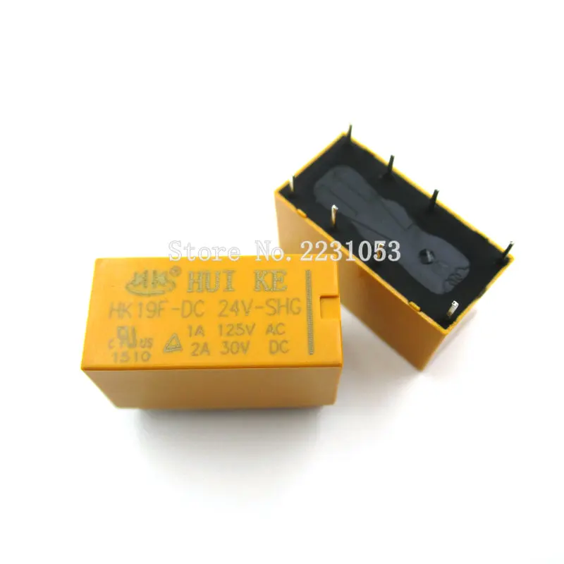 

2 шт./лот HK19F-DC24V-SHG реле HK19-24V 1A 125V AC/2A 30V DC 8Pin