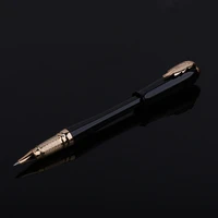 picasso 986 executive black and golden roller ball pen leaf free shipping