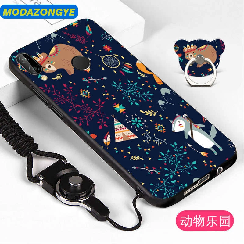 Soft Tpu Case Huawei P Smart Plus 6.3&quot Silicone Cartoon Phone Psmart + IN-LX1 Back Covers 360 |