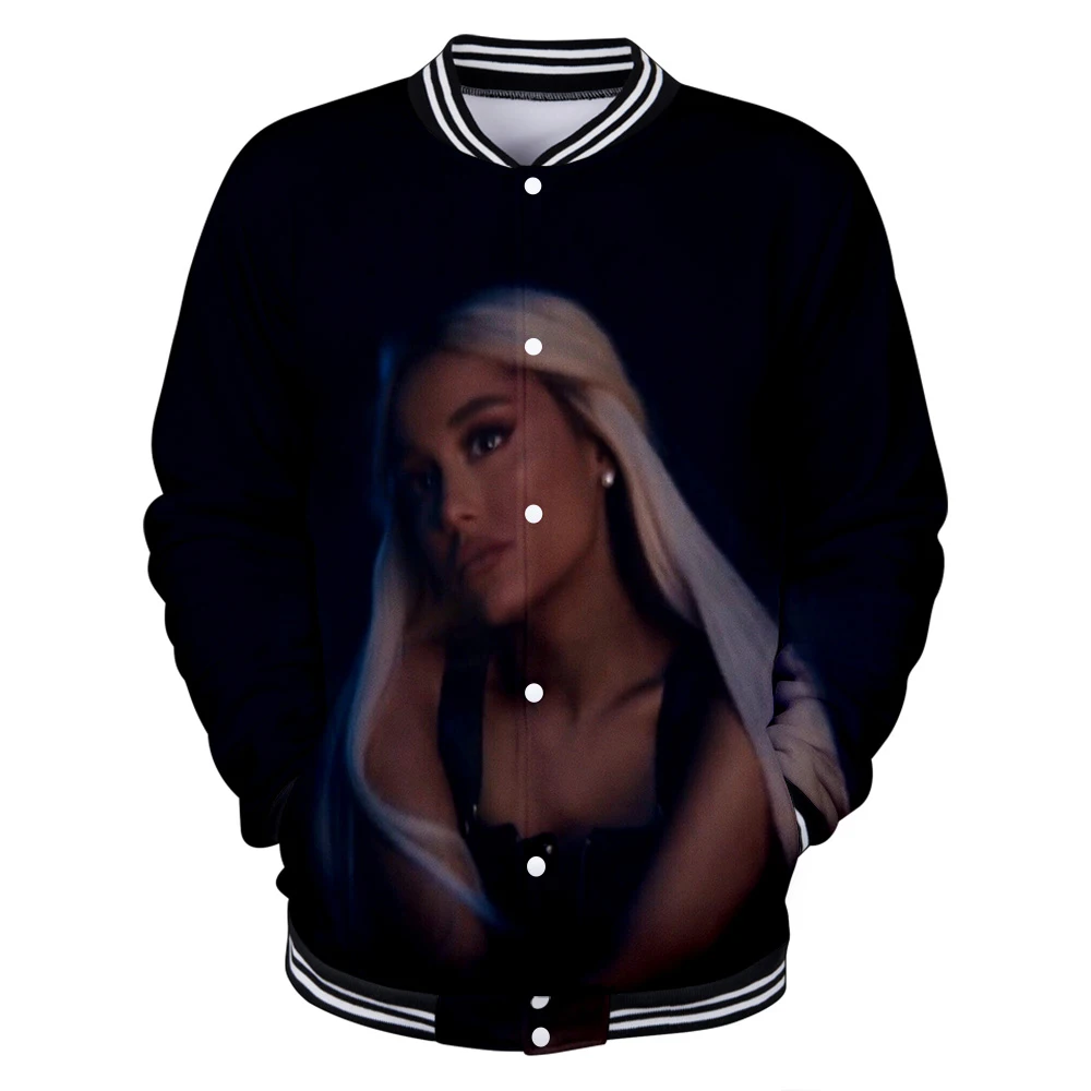 Новинка бейсбольная форма Ariana Grande женские пальто свитер для отдыха студенческие
