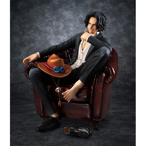 16 см One piece ACE стул фигурку аниме ПВХ Новая Коллекция Фигурки игрушек для подарка