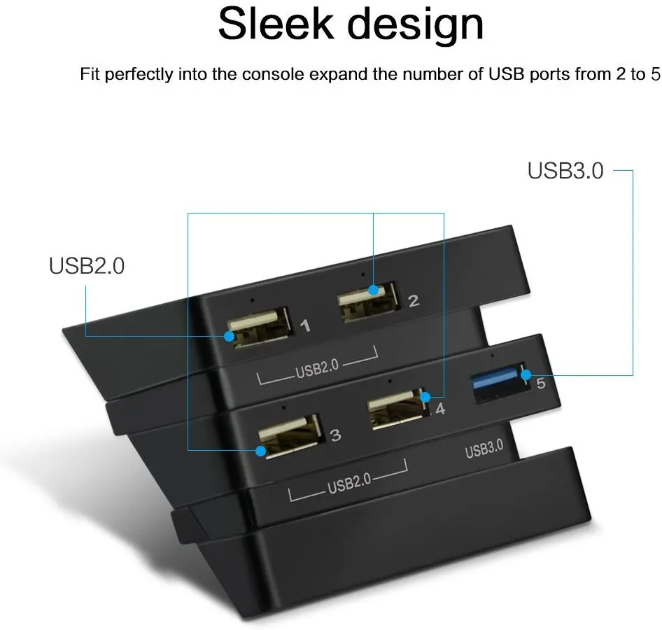 Игровая консоль с USB портом 3 0 и 2 для PlayStation 4 Pro|hub 3.0|game consoleaccessories accessories |