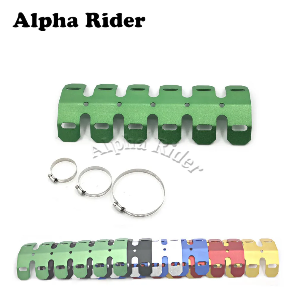 Защитный кожух для выхлопной трубы 252 мм Yamaha WR TTR TT TW YZ XT 125 200 225 250 350 450 500 DT1 DT2 DT3|exhaust
