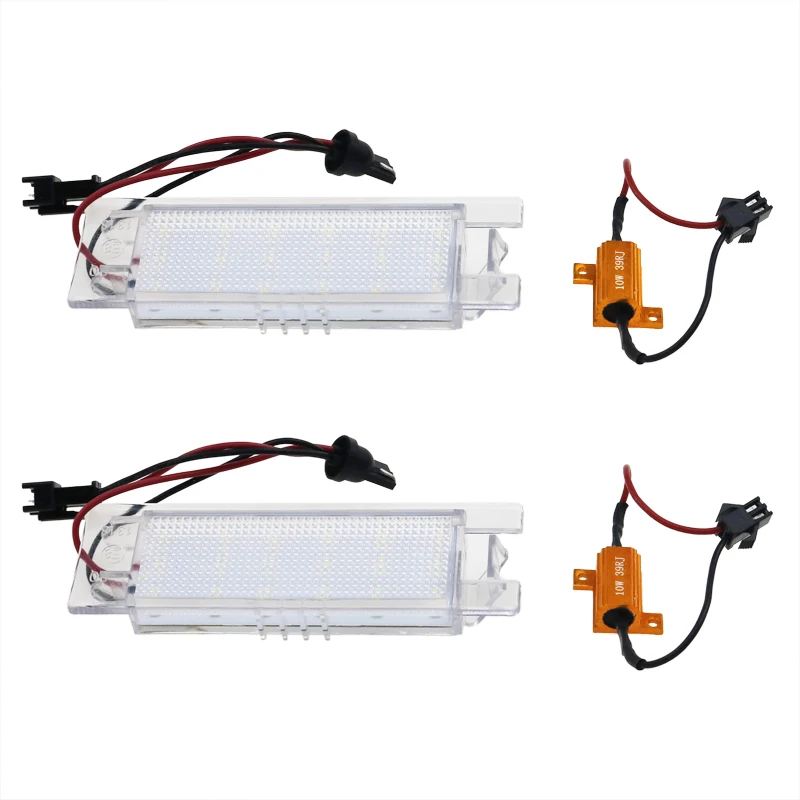 2 шт. 18 LED 3528 SMD номерной знак свет Автомобильная Лампа 6000K для Zafira B 05 11/Astra H 04 09/Corsa D 06