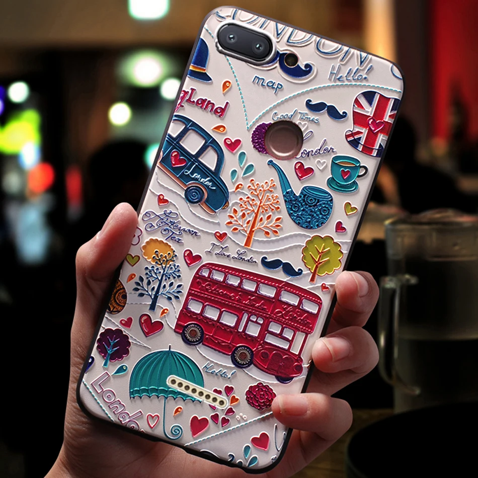 YonLinTan 3D роскошный чехол для xiomi Xiaomi Redmi 6 Redmi6 силиконовый телефона 360 оригинальные