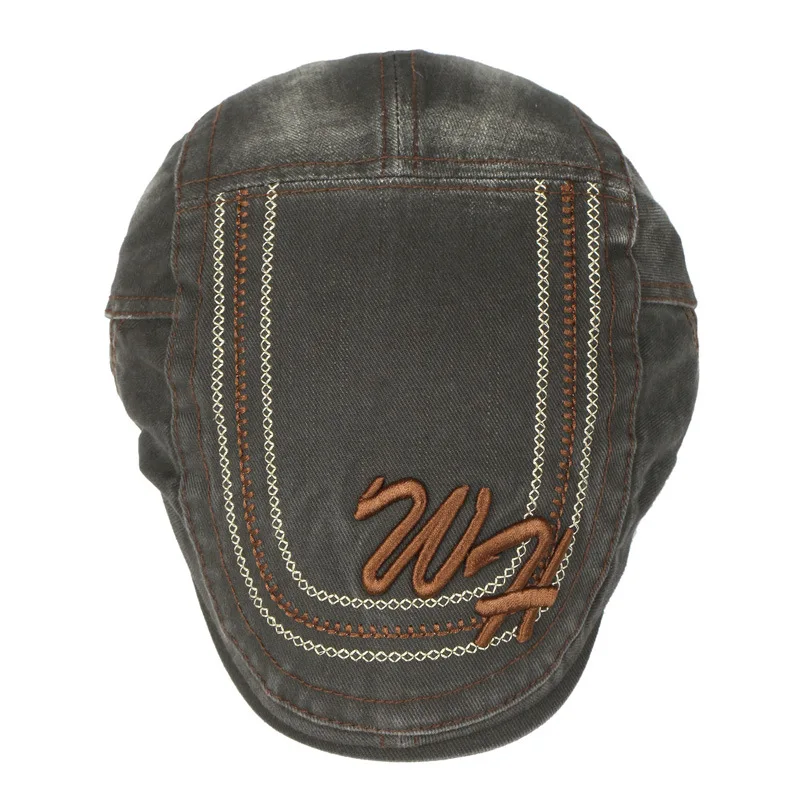 Мужской берет в стиле ретро [NORTHWOOD] летний из хлопка с плоской подошвой размер 55 60