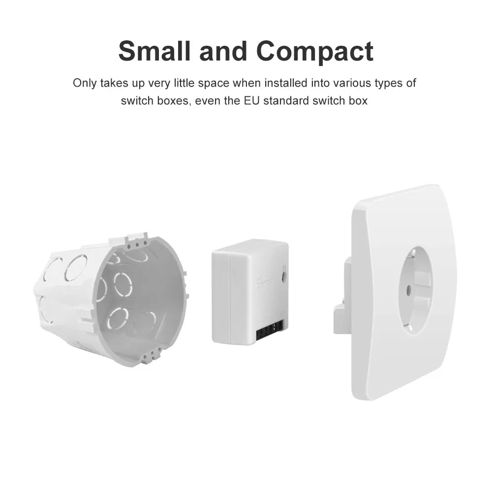 3 шт. Sonoff MINI DIY Smart Switch 10A 2 way дистанционное управление Wifi переключатель Поддержка