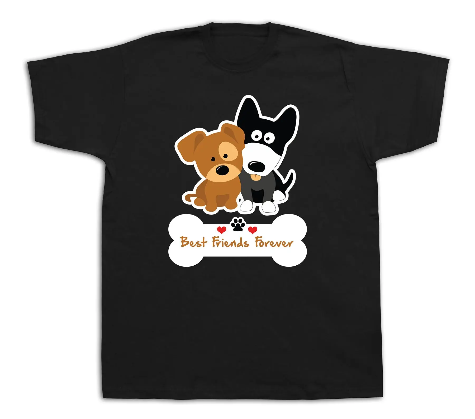 Футболка мужская с надписью Best Friend forever pet dog Щенок|Мужские футболки| |
