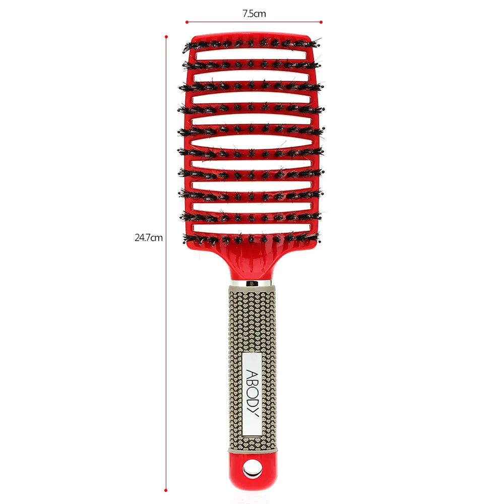 Щетка для волос Abody нейлоновая щетина Женский массажный гребень кожи головы