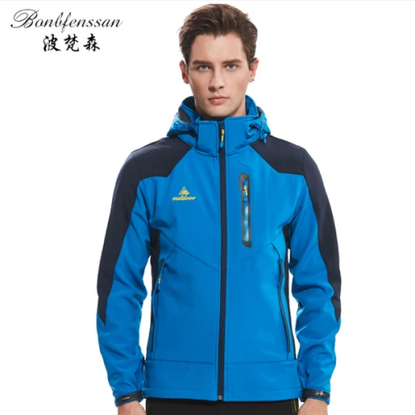 blue jacket Новая мужская флисовая Теплая Флисовая теплая ветровка для спорта на открытом воздухе, походов, кемпинга, рыбалки, мужская куртка на весну, осень, зиму, 1843A - Цвет: blue jacket