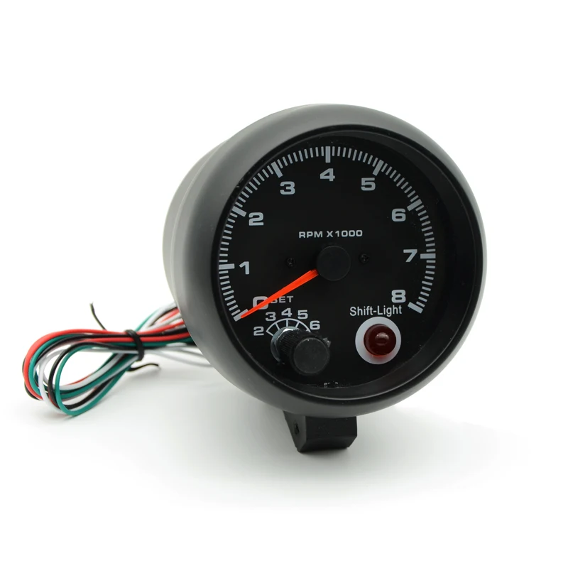 3 75 &quot95 мм Тахометр RPM Gauge Черный лицевой Синий СВЕТОДИОДНЫЙ 0-8000 об/мин для функции