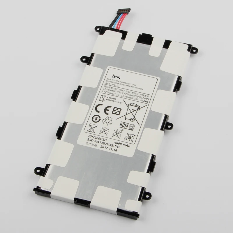 ISUN запасная батарея для Samsung GALAXY Tab 7 0 Plus P3110 P3100 P6200 P6210 SP4960C3B планшетный аккумулятор