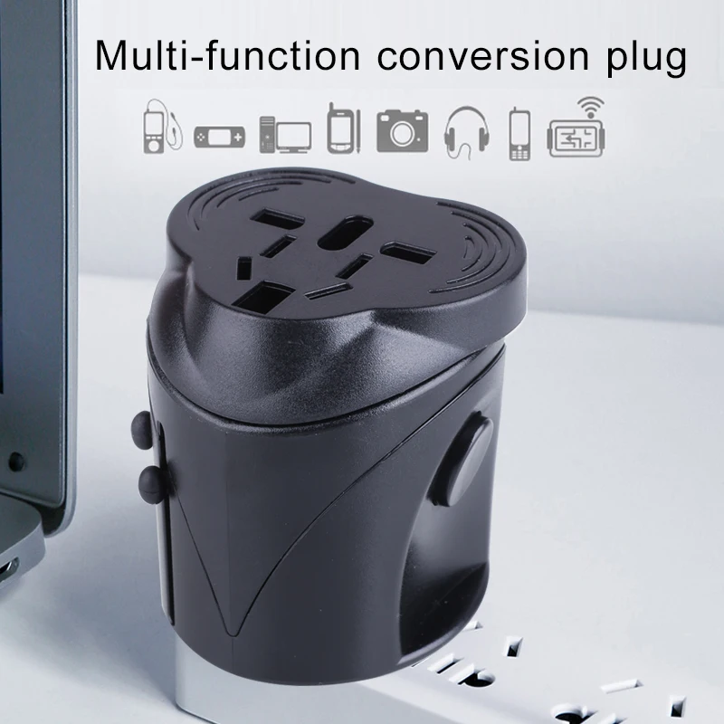 Buy International Power Adapter Travel Durable 2200W Black Business Outdoor American Japanese on