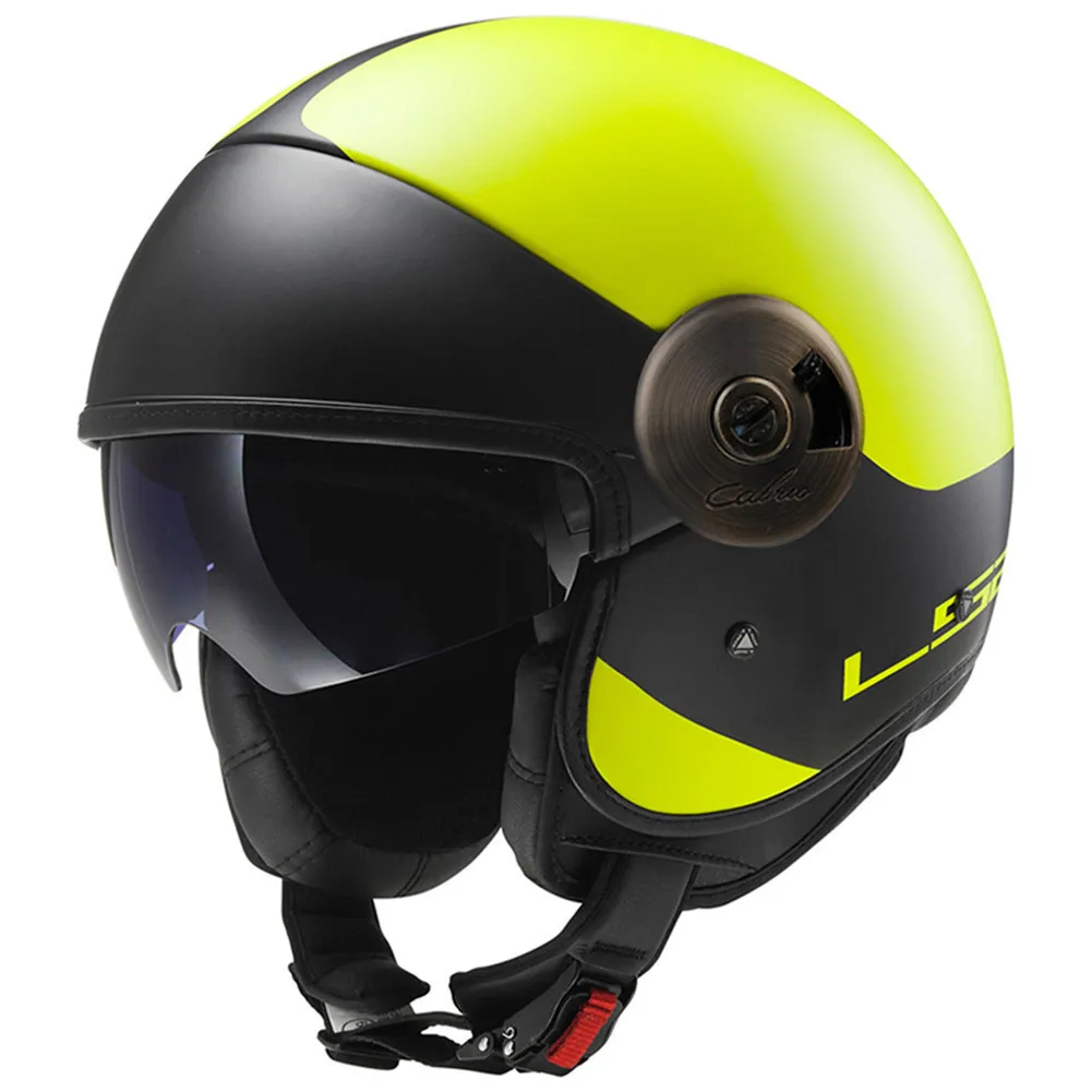 LS2 стекловолокна OF597 Cabrio через мотоциклетные шлем мопедов КАСКО Moto Винтаж Capacetes де