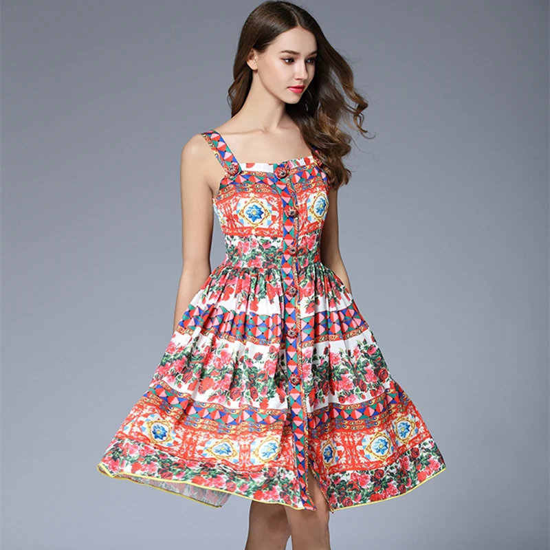 2018 Новейшее модное подиумное платье романтическое итальянское Сицилийское