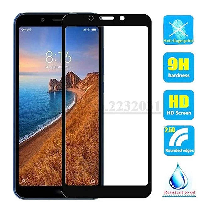 Полное покрытие из закаленного стекла для Redmi 7A Note 7 Pro Защитное стекло экрана