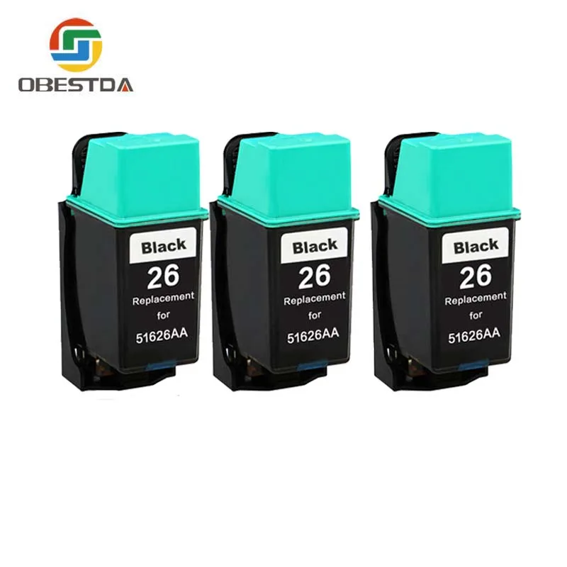 Obestda 51626 Совместимый картридж для принтера hp 26 HP Designjet 400 420c 500 500c|Чернильные