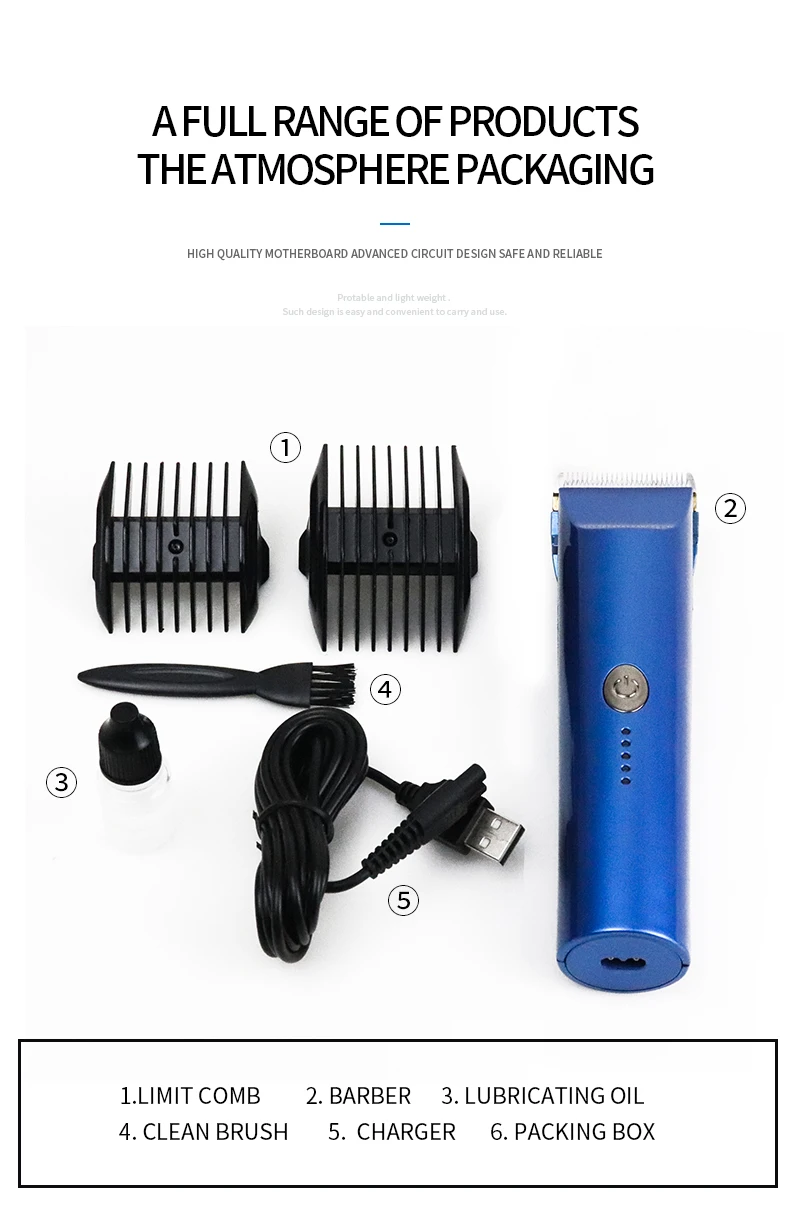 Новый Lin вентилятор перезаряжаемая машинка для стрижки волос профессиональный