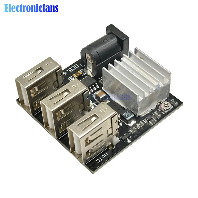 DC 9V/12V To 5V 8A понижающий блок питания 3 USB мини модуля зарядки преобразователь для